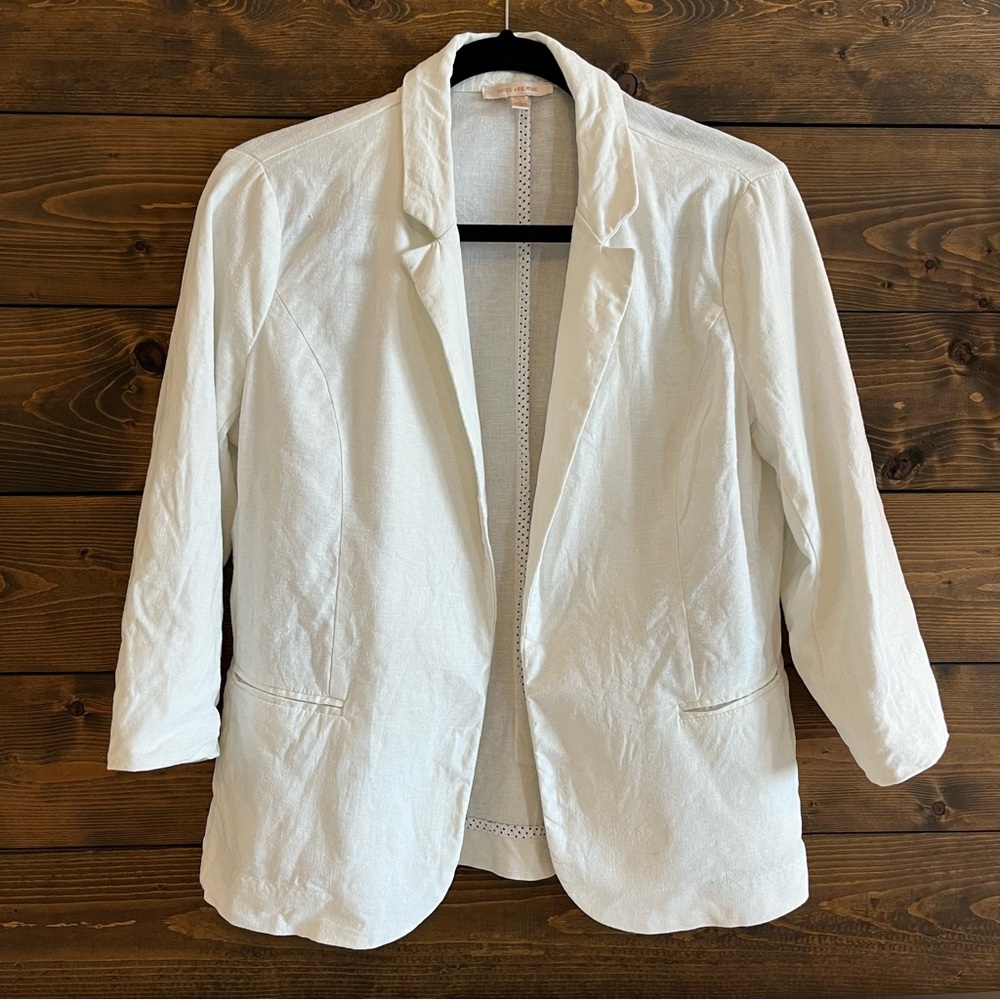 Skies Are Blue Asa Stretch Linen Blend Blazer
